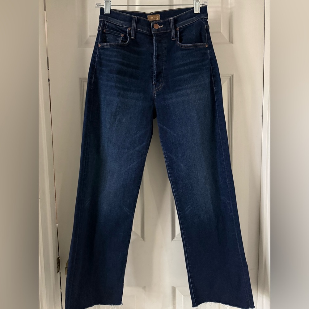 Mother The Rambler Ankle Jeans | Off Limits Wash | Frayed Hem | Size 26